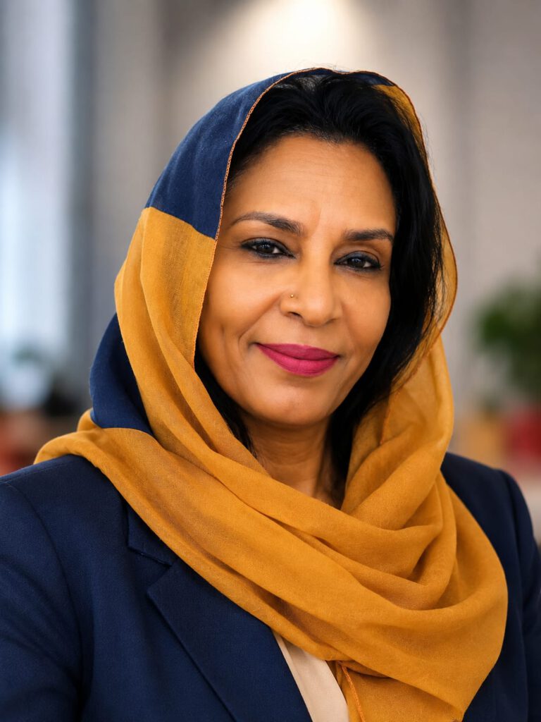 Nagla Karar, voorzitter van Stichting Blue Heart